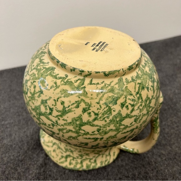 Vintage Robinson Ransbottom Spongeware Pottery Pitcher Jug - Picture 5 of 13